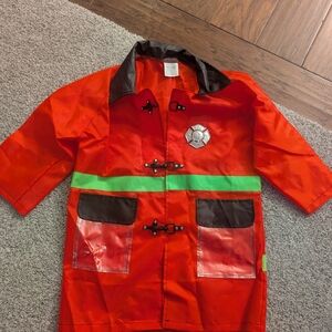 Kids Firefighter Costume - Red and Green